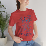 Christmas Shirts/ Blue Victorian Snowman Let It Snow Winter Holiday T shirts