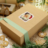 Christmas Stickers/ Old Fashion Santa Claus Laptop Decal, Planner, Journal Vinyl Stickers