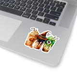 Halloween Stickers/ Coffee Lover Monster Witch Specialty Drinks Collection Laptop Decal, Planner, Journal Vinyl Sticker Pack