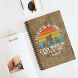 Bigfoot Journal/ Funny Believe In Yourself Inspirational Retro Notebook/ Diary Gift