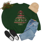 Christmas Sweatshirt/ Ugly Sweater Pattern Brushstroke Washi Tape Tree Pajama Winter Holiday Fleece Sweater