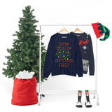 Christmas Sweatshirt/ Funny This Is Fine I’m Fine Messy Tangled Holiday Lights Pajama Winter Holiday Fleece Sweater
