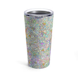 Glam Glitter Unicorn Stainless Steel 20oz Tumbler/ Rainbow Pastel Watercolor Unicorn With Glitter And Diamonds Travel Mug Gift