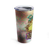 Softball Mom Cheetah Print Marquee Lights Stainless Steel 20oz Tumbler/ Travel Mug Gift