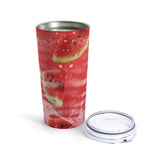 Watermelon Stainless Steel 20oz Tumbler/ Iced Summer Red Fruit Drink Travel Mug Gift