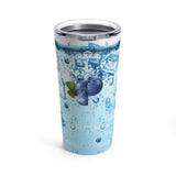 Blueberries Stainless Steel 20oz Tumbler/ Iced Summer Blueberries Fruit Drink Travel Mug Gift