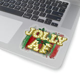 Christmas Stickers/ Jolly AF Marquee Lights Laptop Decal, Planner, Journal Vinyl Stickers