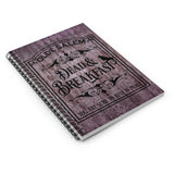 Halloween Sign Journal/ Purple Grunge Gothic Vintage Dead And Breakfast Sign Notebook/ Diary Gift