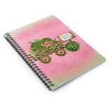 Watermelon Harvest Farmhouse Journal/ Watercolor Wood Cart Sign Summer Notebook/ Diary Gift