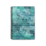 Nautical Journal/ Ocean Waves Sea Life Illustration Coastal Tropical Summer Notebook/ Diary Gift