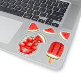 Watermelon Stickers/ Watercolor Summer Fruit Popsicle Sticker Collection Laptop Decal, Planner, Journal Vinyl Sticker Pack