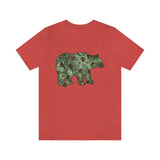 Christmas Bear Shirts/ Emerald Green Bear And Pinecones Winter Holiday T shirts