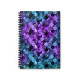 Mermaid Journal/ Purple And Aqua Blue Glam Mermaid Print Notebook/ Diary Gift
