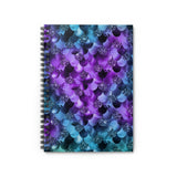 Mermaid Journal/ Purple And Aqua Blue Glam Mermaid Print Notebook/ Diary Gift