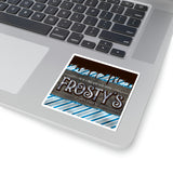 Christmas Stickers/ Holiday Frosty’s Ice Cream Shoppe Laptop Decal, Planner, Journal Vinyl Stickers