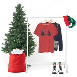 Christmas Shirts/ Watercolor Tie Dye Leopard Print Holiday Trees With Purple, Teal, Pink Bows T shirts