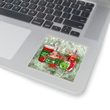 Christmas Stickers/ Coffee And Cocktails Holiday Drinks Laptop Decal, Planner, Journal Vinyl Stickers