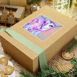 Unicorn Stickers/ Purple Glam Pastel White Unicorn Peek-A-Boo Zipper Laptop Decal, Planner, Journal Vinyl Stickers