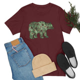 Christmas Bear Shirts/ Emerald Green Bear And Pinecones Winter Holiday T shirts