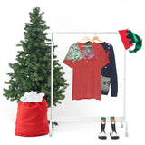 Christmas Shirts/ Watercolor 3 Pine Trees Stripe, Holly Leaves, Snowflakes T shirts