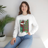 Christmas Wine Sweatshirt/ Carol Wine Lover Holiday Drinking Plaid Fa La La La Holiday Fleece Sweater