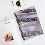 Lavender Journal/ Purple, Silver Glam Notebook/ Diary Gift