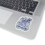 Christmas Stickers/ Let It Snow Filigree Snowman Laptop Decal, Planner, Journal Vinyl Stickers