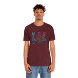 Christmas Shirts/ Watercolor Tie Dye Leopard Print Holiday Trees With Purple, Teal, Pink Bows T shirts