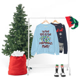 Christmas Sweatshirt/ Funny This Is Fine I’m Fine Messy Tangled Holiday Lights Pajama Winter Holiday Fleece Sweater