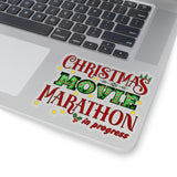 Christmas Stickers/ Movie Marathon Marquee Letter Lights Laptop Decal, Planner, Journal Vinyl Stickers