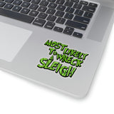 Christmas Stickers/ Funny Grinchy Quote Wreck A Sleigh Laptop Decal, Planner, Journal Vinyl Stickers