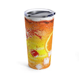 Orange Papaya Stainless Steel 20oz Tumbler/ Iced Summer Orange Fruit Drink Travel Mug Gift