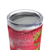 Strawberry Stainless Steel 20oz Tumbler/ Iced Summer Red Fruit Drink Travel Mug Gift