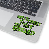Christmas Stickers/ Funny Grinchy Quote Eat The Gizzard Laptop Decal, Planner, Journal Vinyl Stickers