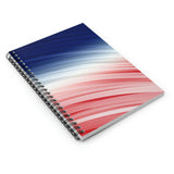 Patriotic Journal/ Red, White And Blue Brushstroke 4th Of July Notebook/ Diary Gift