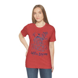 Christmas Shirts/ Blue Victorian Snowman Let It Snow Winter Holiday T shirts