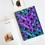 Mermaid Journal/ Purple And Aqua Blue Glam Mermaid Print Notebook/ Diary Gift