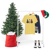 Christmas Shirts/ Watercolor Tie Dye Leopard Print Holiday Trees With Purple, Teal, Pink Bows T shirts