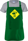 Don't Poke The Bear Cooking Apron Gift/ Funny Caution Sign With Finger Poking A Bear Adjustable Apron