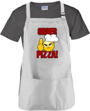 Pizza Apron Gift/ Angry Chef Adult BBQ/ Funny Emoji Cooking Adjustable Apron