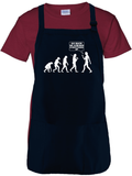 Funny Evolution Apron Gift/ Evolution Of Man Adult BBQ/ Funny Go Back We Screwed Everything Up Adjustable Apron