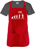 Funny Evolution Apron Gift/ Evolution Of Man Adult BBQ/ Funny Go Back We Screwed Everything Up Adjustable Apron