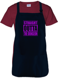 Halloween Party Costume Apron/ Purple Straight Outta The Dungeon BBQ/ Cooking Adjustable Apron