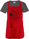 Halloween Witches Apron/ What Up My Witches Halloween Purple Glitter Funny Party BBQ/ Cooking Adjustable Apron