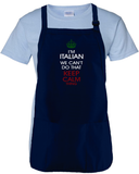 Italian Cooking Apron Gift/ I’m Italian We Can’t Do That Keep Calm Thing Funny BBQ Adjustable Apron