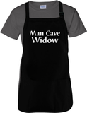 Man Cave Widow Cooking Apron Gift/ Funny Man Cave Wife Adjustable Apron