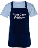 Man Cave Widow Cooking Apron Gift/ Funny Man Cave Wife Adjustable Apron