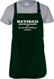 Retirement Apron Gift/ Retired, Under New Management See Grandchildren For Details Adult BBQ/ Cooking Adjustable Funny Apron