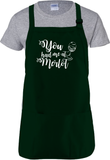 Wine Cooking Apron Gift/ You Had Me At Merlot Wine Drinking Adjustable Kitchen Apron