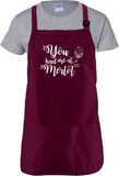 Wine Cooking Apron Gift/ You Had Me At Merlot Wine Drinking Adjustable Kitchen Apron